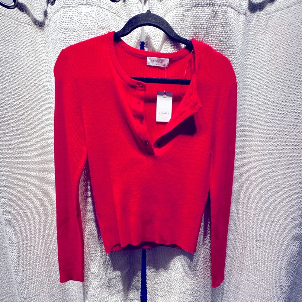 NWT Nordstrom Elodie Nordstrom Red Sweater